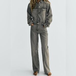 Zara Denim Jumpsuit